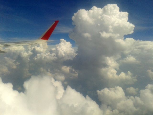 Über den Wolken nach Kota Bharu.